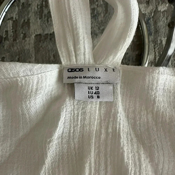 Asos Luxe white corset tank top size 8 - Picture 3 of 4